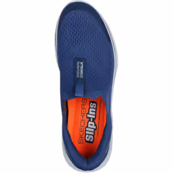 ) Skechers GO WALK 7 Easy On Evolution Textile Men's Navy Trainers - Blue, 6 (Adults'