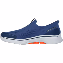 ) Skechers GO WALK 7 Easy On Evolution Textile Men's Navy Trainers - Blue, 6 (Adults'