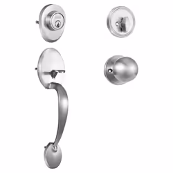 VEVOR Front Door Handle and Deadbolt Set Satin Nickel Front Door Lock Set with Interior Knob Adjustable Hole Spacing Single ...