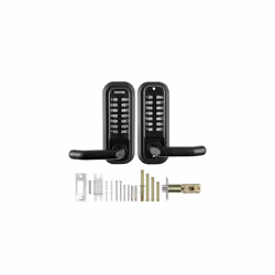 VEVOR Mechanical Keyless Entry Door Lock, 14 Digit Keypad, Double-Sided Embedded Outdoor Gate Door Locks Set with Keypad and ...