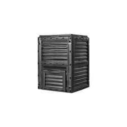 Garden Compost Bin 80 Gal, BPA Free Composter, Large Capacity Outdoor Composting Bin with Top Lid and Bottom Door, Easy Assembling, Lightweight, Fast