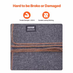 VEVOR Wool Camping Blanket  Large Warm Stadium Blanket  Flame Retardant  Great for Outdoors  Picnics  Hiking  Sports Events  Travel  Car & Bushcraft S