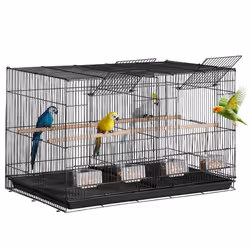 VEVOR 30-inch Flight Bird Cage  Stackable Divided Small Parakeet Cage for Parrots Canaries Cockatiels Lovebirds Finches Budgi ...