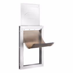 VEVOR Pet Door for Interior and Exterior Doors Aluminum Frame Metal Closing Panel and Lock Strong and Durable Dog Door Pe ...