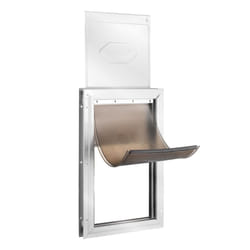 VEVOR Pet Door for Interior and Exterior Doors  Aluminum Frame  Metal Closing Panel and Lock  Strong and Durable Dog Door  Pet Door Suitable for Extra