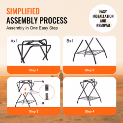 VEVOR Folding Saddle Rack  2 Packs Freestanding Horse Saddle Stand  Portable Horse Blanket Holder  Heavy Duty Steel Saddle Rack for English & Western