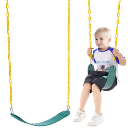 2-Pack Swing Seats  Support 300 lbs Swings Replacement for Outdoor Swing Set  with 66 Inch Coated Chains and Snap Hooks  Swing Set Accessories for Kid