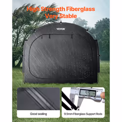 VEVOR Bike Storage Tent  5 Bikes  Outdoor Spacious Bike Storage Tent with Ventilated Window  Waterproof Easy-to-Install Bike Tent with High Strength F - Additional view 3