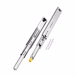 VEVOR Heavy Duty Drawer Slides 16inch 1 Pair Locking Drawer Slides 250lbs Load Capacity Side Mount Ball Bearing 3-Fold Ful ...