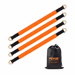 VEVOR Axle Straps  4 Pack of 2 in x 38.4 Inch Heavy Duty Axle Tie Down Straps with D Rings Protective Sleeves  12000 lbs Brea ...