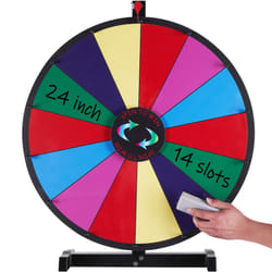 VEVOR Spinning Prize Wheel - 24 in, fixed bracket