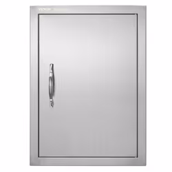 VEVOR BBQ Access Door  16W x 22H Inch Single Outdoor Kitchen Door  Stainless Steel Flush Mount Door  Wall Vertical Door with  ...