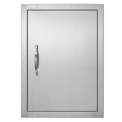VEVOR BBQ Access Door  16W x 22H Inch Single Outdoor Kitchen Door  Stainless Steel Flush Mount Door  Wall Vertical Door with Handle  for BBQ Island  G