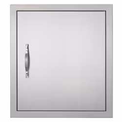 VEVOR BBQ Access Door  18W x 20H Inch Single Outdoor Kitchen Door  Stainless Steel Flush Mount Door  Wall Vertical Door with  ...