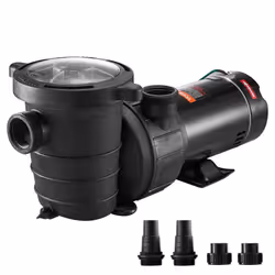 VEVOR Swimming Pool Pump 15 HP 115 V 1100 W Single Speed Pumps for Above Ground Pool wStrainer Basket 5280 GPH Max Flow C