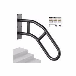 Vevor CXSBSHS29IN1ZXJLBV0 Handrails for Outdoor Steps 29 in. Wall Mount Safety Railings for 1-3 Steps