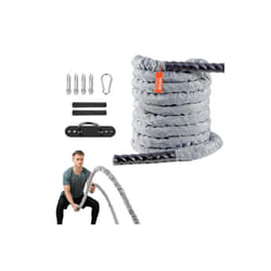 Vevor ZS30FT15INDBX4FLXV0 Battle 1.5 in. 30 ft. Gym Workout Strength Training Exercise Fitness Rope