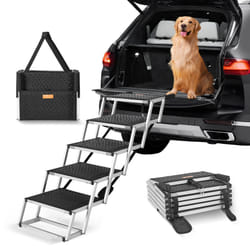 VEVOR Dog Stair for Cars Folding Dog Steps - 17 inches 31 inches