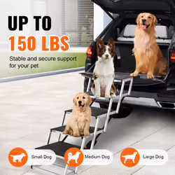 VEVOR Dog Stair for Cars Folding Dog Steps - 17 inches 31 inches