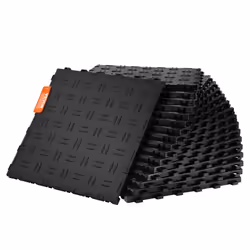 VEVOR Garage Tiles Interlocking  12 x 12 x 0.53 inch 25 Pack Garage Floor Covering Tiles  Non-Slip Double-Sided Texture Garag ...