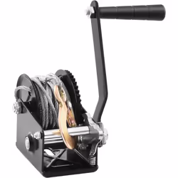 Hand Winch, 800 lbs Pulling Capacity, Boat Trailer Winch Heavy Duty Rope Crank with 33 ft Steel Wire Cable and Two-Way Ratchet, Manual Operated Hand - Additional view 8