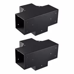 VEVOR 152x152mm Pergola Bracket Kit 4-Way Woodworks DIY Post for Gazebos 2 pcs