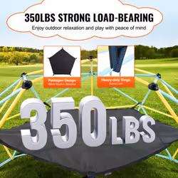 VEVOR Dome Climber Hammock  Climbing Dome Hammock Suitable for 10ft Dome Climbing  Load-Bearing 350 Pounds  Pentagon Jungle Gym Hammock for Outdoor  A