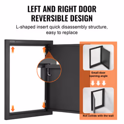 VEVOR  BBQ Island Access Door Outdoor Kitchen Door - 16X22 inches