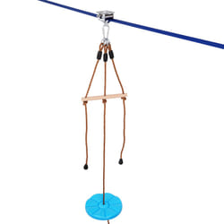 VEVOR Zip Line Kit for Kids Adult Trolley Slackers Zipline Up to 500 lb - 52ft