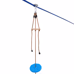 VEVOR Zip Line Kit for Kids Adult Trolley Slackers Zipline Up to 500 lb - 52ft - Additional view 8