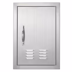 VEVOR BBQ Access Door 14W x 20H Inch Single Outdoor Kitchen Door Stainless Steel Flush Mount Door Wall Vertical Door with ...