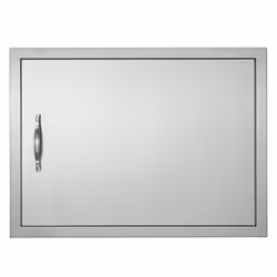 VEVOR BBQ Access Door 27W x 20H Inch Single Outdoor Kitchen Door Stainless Steel Flush Mount Door Wall Vertical Door with ...