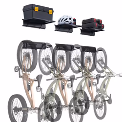 Bike Storage Rack, 6 Bike Racks and 3 Helmets Hooks, Wall Mount Bike Storage Hanger with 3 Shelves, Home & Garage Organizer, ...