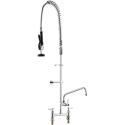 VEVOR Commercial Deck Mount Kitchen Sink Faucet Pre-Rinse Sprayer 44" Height