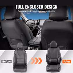 VEVOR Seat Covers Universal Full Set Car Truck - black, 6pcs