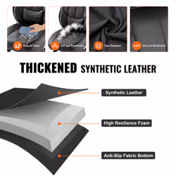 VEVOR Seat Covers Universal Full Set Car Truck - black, 6pcs
