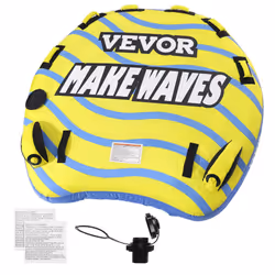 VEVOR Towable Tubes for Boating  1-3 Rider Inflatable Towable Tube with Bumper Fins  510 lbs Water Sport Towable Tubes for Bo ...