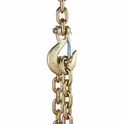VEVOR Binder Chain G80 Tie Down Tow Chain with Hook 3/8"" x 2.9' 2 Pack 7100 lbs