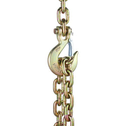 VEVOR Binder Chain G80 Tie Down Tow Chain with Hook 3/8"" x 2.9' 2 Pack 7100 lbs