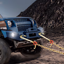 G80 V Bridle Chain, 3/8" x 2' Towing Chain Bridle with 15" J Hooks, T Hooks & Grab Hooks, Heavy Duty Transport Tow Chain Bridle with 15600lbs Safe - Additional view 7