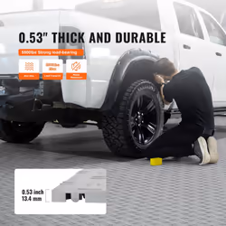 VEVOR Garage Tiles Interlocking  12 x 12 x 0.53 inch 25 Pack Garage Floor Covering Tiles  Non-Slip Double-Sided Texture Garage Flooring Tiles  for Gar