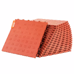 VEVOR Interlocking Floor Covering Tiles  12 x 12 x 0.53 inch  25 Pack  Non-Slip Double-Sided Texture  for Garages  Basements  ...