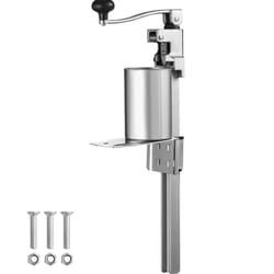 VEVOR Manual Can Opener  Commercial Table Opener for Large Cans  Heavy Duty Can Opener with Base  Adjustable Height Industrial Jar Opener For Cans Up
