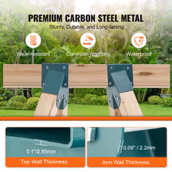 VEVOR A-Frame Brackets for Swing with All Mounting Hardware, Green - 2 pcs