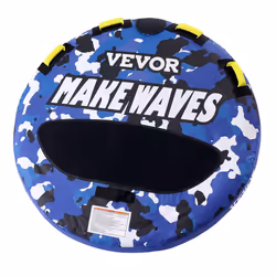 VEVOR Towable Tubes for Boating, 1-2 Riders Inflatable Boat Tubes and Towables, 340 lbs, 51.8 Round Water Sport Towable Tube ...