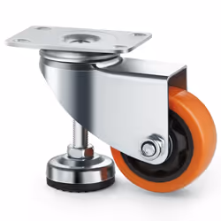 VEVOR Leveling Casters Set of 4 1800 lbs Total Load Capacity 3 inches Diameter Heavy Duty 360 Degree Swivel Caster Wheels ...
