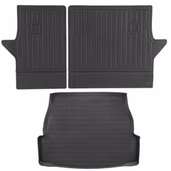 VEVOR Cargo Mats Compatible with Toyota RAV4 2019-2024 Custom Fit TPE Cargo Liner Set for SUVs Trunk and Rear Back Seat Pro ...
