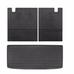 VEVOR Cargo Mats Compatible with 2016-2022 & 2023-2024 Honda Pilot Custom Fit TPE Cargo Liner Set for SUVs Trunk and Back S ...