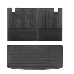 VEVOR Cargo Mats Compatible with 2016-2022 & 2023-2024 Honda Pilot  Custom Fit TPE Cargo Liner Set for SUVs  Trunk and Back Seat Protector Replacement
