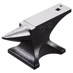 VEVOR Single Horn Anvil 25lbs Cast Steel Anvil High Hardness Rugged Round Horn Anvil for Blacksmiths with Stable Base Met ...